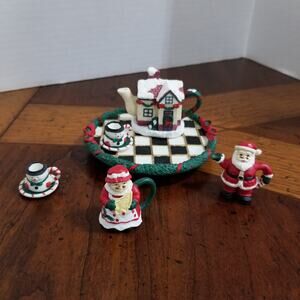 Vintage Mini Chritmas tea set in box